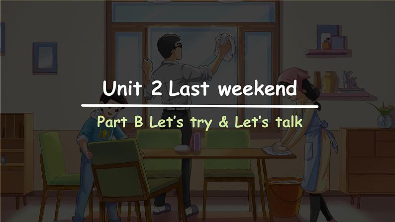 Unit 2 Last weekend Part B Let’s try  Let’s talk课件第1页