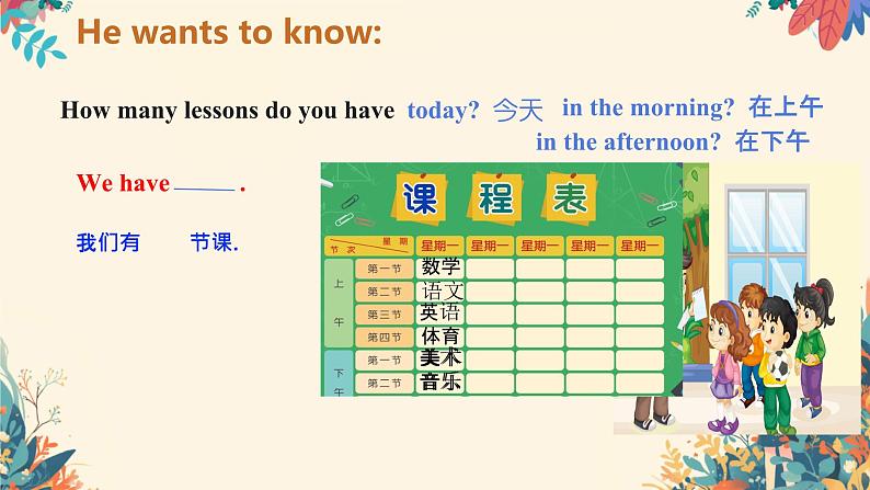 人教精通版四年级英语下册 Lesson 13教学课件04