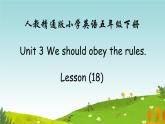 人教精通版五年级英语下册 Lesson 18教学课件