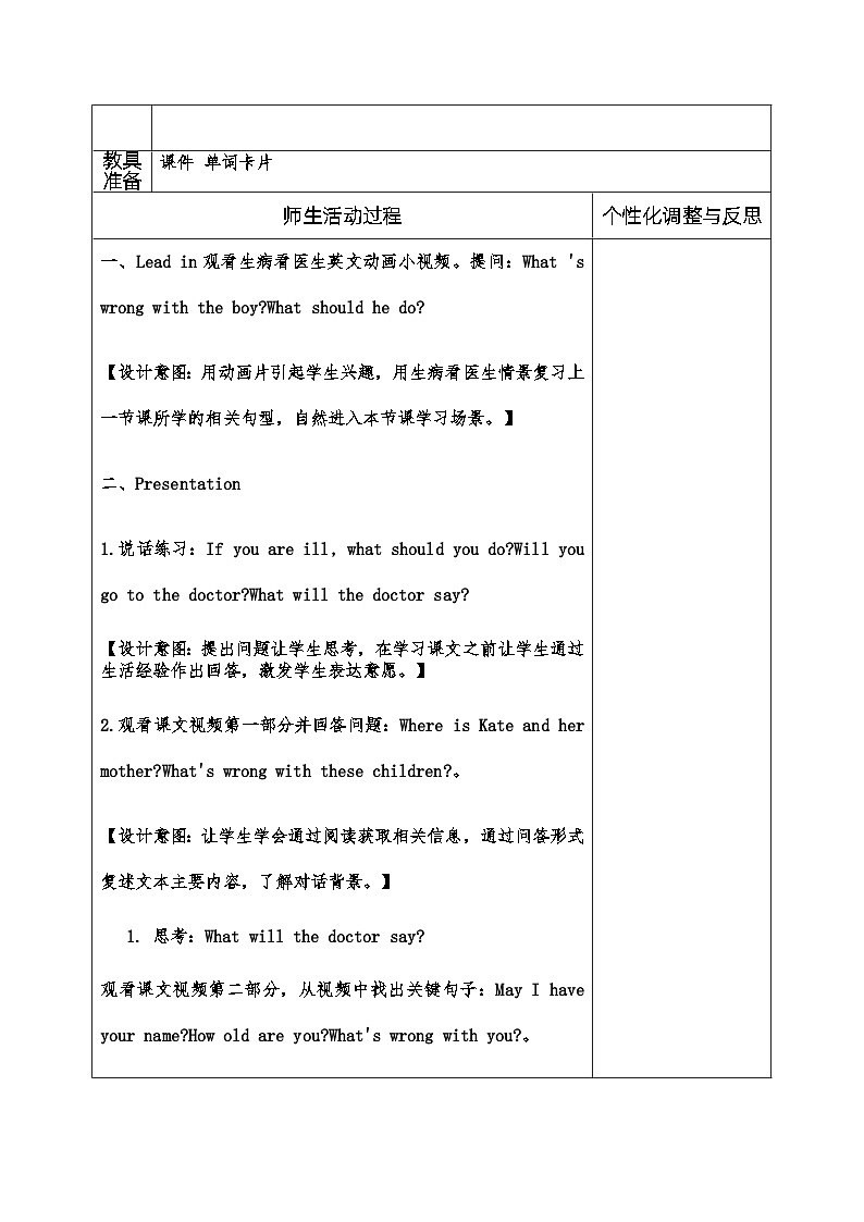 人教版五年级英语下册Lesson 21教案02