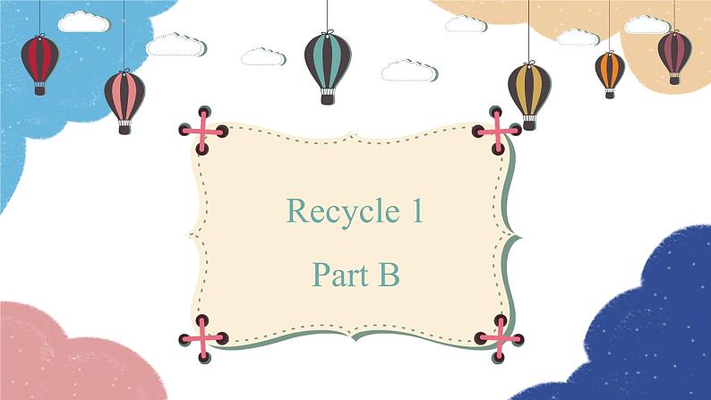 人教版(PEP)五年级下册 Recyc le 1Part B课件第1页