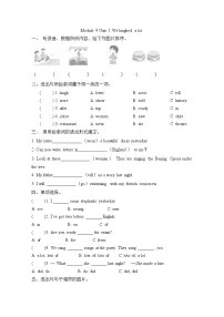 外研版 (三年级起点)五年级下册Unit 1 We laughed a lot.复习练习题