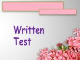 Start B上 Written Test课件  新概念英语（青少版）Starter  B