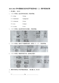 福建省龙岩市武平县2023-2024学年四年级上学期期中英语试题（含答案）