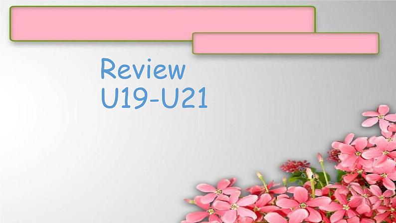 Review U19-U21课件  新概念英语青少版1B第1页