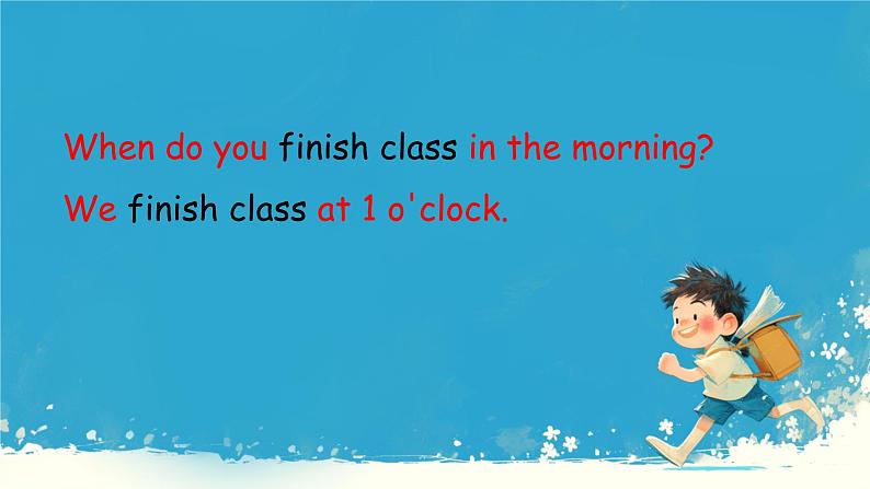 （PEP）五年级英语下册Unit 1 My day  Part A 课件07