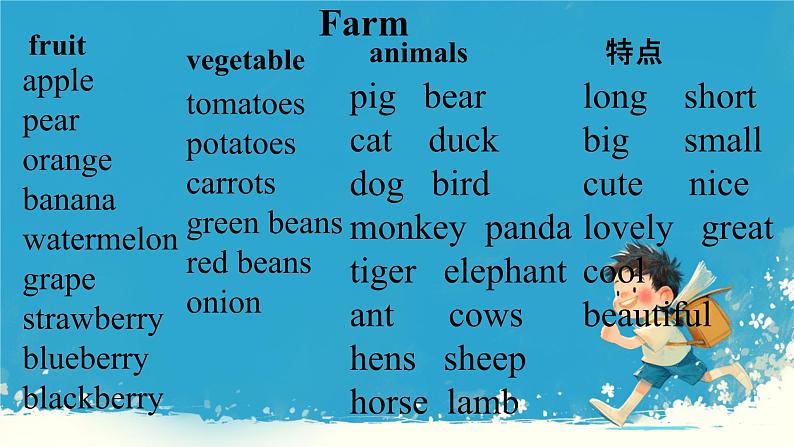 （PEP）四年级英语下册 Unit 4 At the farm 4（Reviewing） 课件05