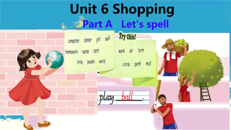（PEP）四年级英语下册Unit 6 Shopping  Part A （Let's spell）课件01