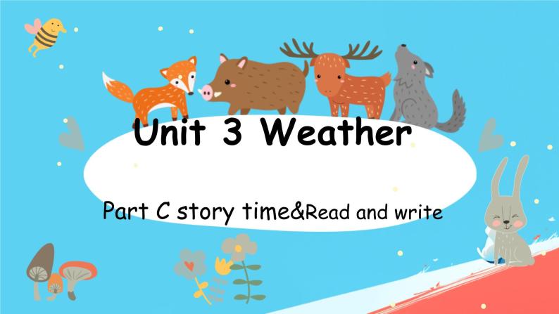 （PEP）四年级英语下册 Unit 3 Weather   （Part C story time&Read and write） 课件01