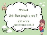 Module4 Unit1 Mum bought a new T-shirt for me（課件＋教案＋練習(xí)）