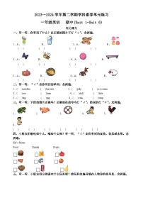 2023-2024学年广东省深圳市福田区沪教牛津版（深圳用）一年级下册期中学科素养单元练习英语试卷（原卷版+解析版）