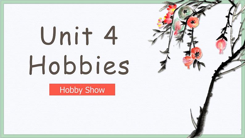 Unit 4 Hobbies L1课件  人教新起点版英语四年级下册01