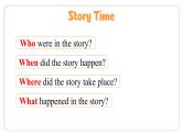 Unit 4 Last Weekend Lesson 7 Story Time   课件