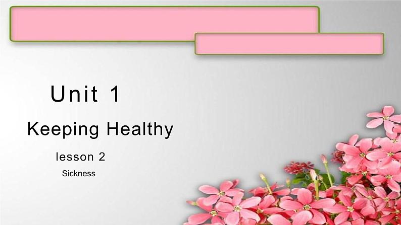 Unit 1 Keeping Healthy lesson2   课件 人教版新起点英语五年级下册第1页