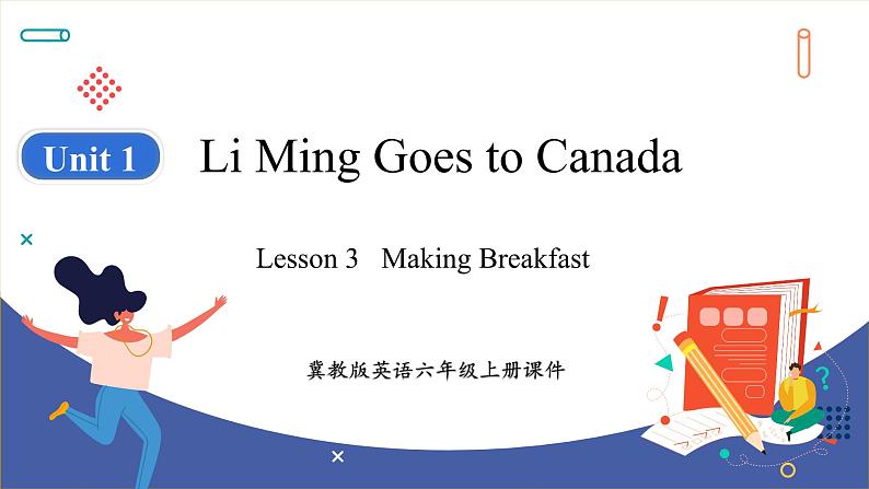 Unit 1 Li Ming Goes to Canada Lesson 3   Making Breakfast（课件+素材） 冀教版（三起）英语六年级上册01