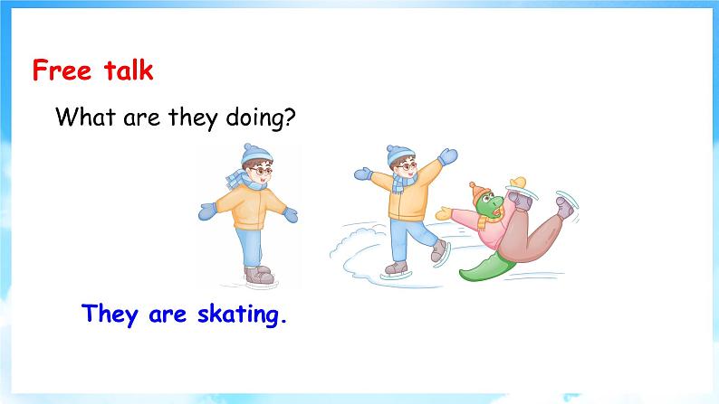 Unit 3 Winter in Canada Lesson 16  A Skating Lesson（课件+素材） 冀教版（三起）英语六年级上册03