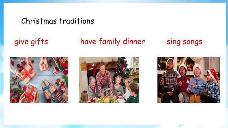 Unit 4 Christmas Lesson 23 It’s Christmas Morning（课件+素材） 冀教版（三起）英语六年级上册05