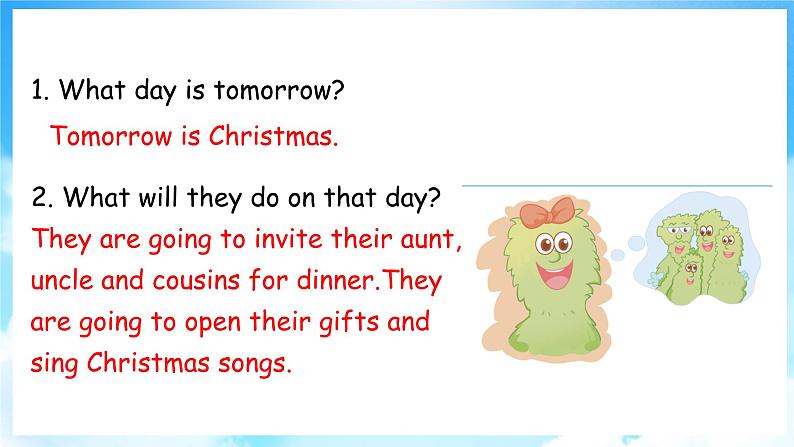 Unit 4 Christmas Lesson 24  Maddy’s Christmas（课件+素材） 冀教版（三起）英语六年级上册06