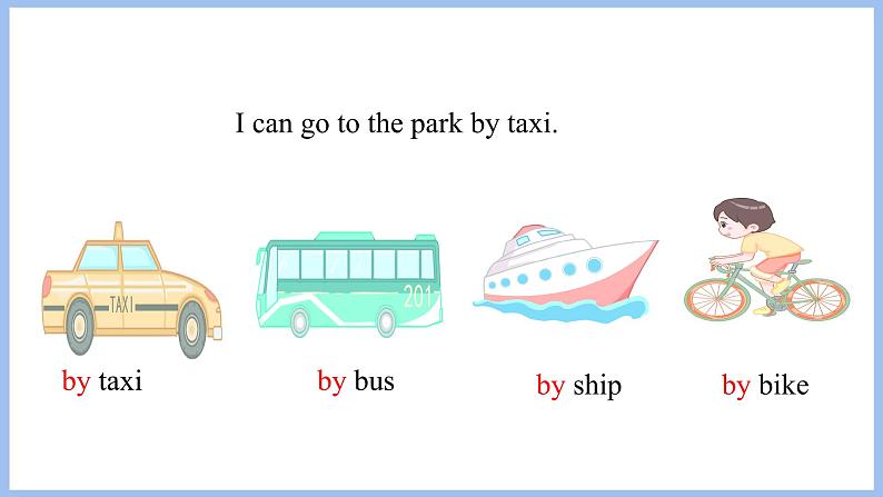 Unit 2 Ways to go to school Part A Let's try & Let's talk（课件）-2024-2025学年人教PEP版英语六年级上册03