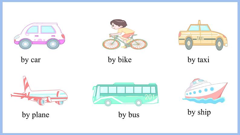 Unit 2 Ways to go to school Part B Let's try & Let's talk（课件）-2024-2025学年人教PEP版英语六年级上册第3页