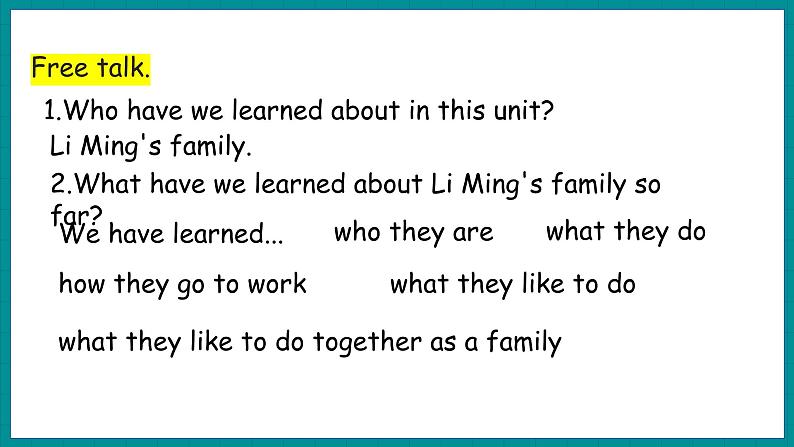 Unit 1 My Family  Again, Please（课件+素材） 冀教版（三起）英语五年级上册04