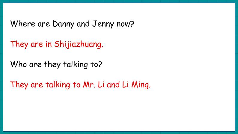 Unit 4 Jenny and Danny Come to China  Lesson 19 Meet Li Ming’s Family（课件+素材） 冀教版（三起）英语五年级上册08