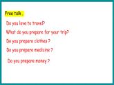 Unit 4 Jenny and Danny Come to China  Lesson 23 What Do We Need for the Trip（課件+素材） 冀教版（三起）英語五年級上冊