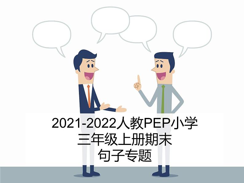 人教PEP小学英语三年级上册期末复习---句子专题课件PPT01