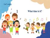 人教版(PEP)四年级下册 Unit 2 What time is it Part A1课件