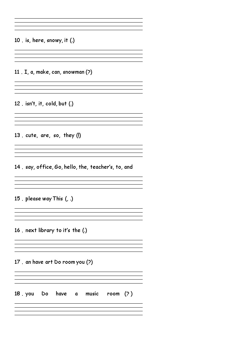 连词填空（试题）2023-2024学年人教PEP版英语四年级下册 专练02
