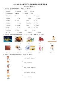 2022年北京市朝阳区小升初英语考试真题及答案