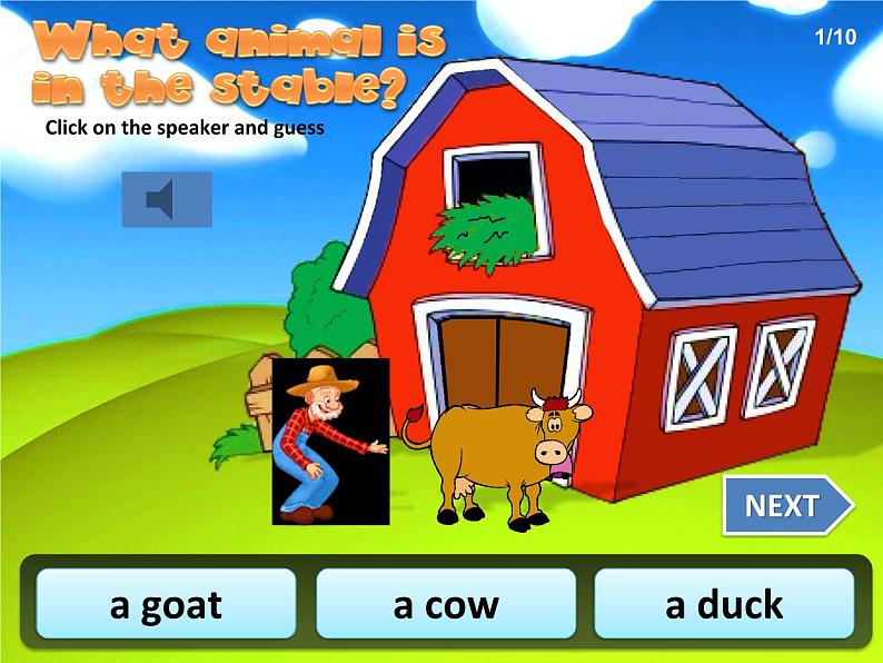 Unit 3 Animals Game-farm animals（课件）-2024-2025学年人教新起点版英语五年级上册02