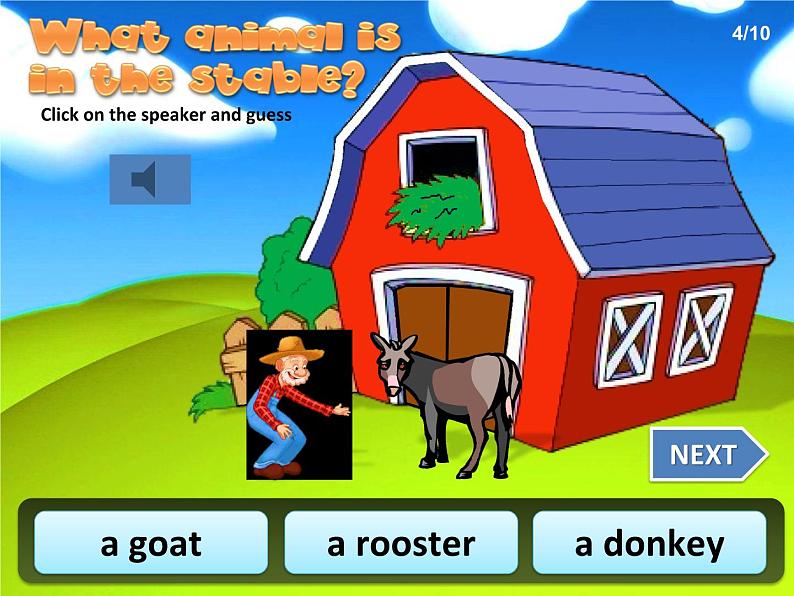 Unit 3 Animals Game-farm animals（课件）-2024-2025学年人教新起点版英语五年级上册05