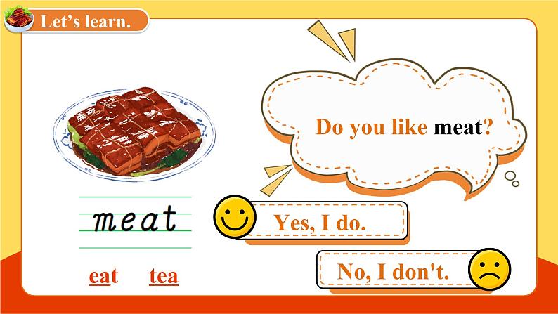 Module4 Unit 1 Do you like meat_（教学课件）-2023-2024学年外研版（三起）英语三年级下册07