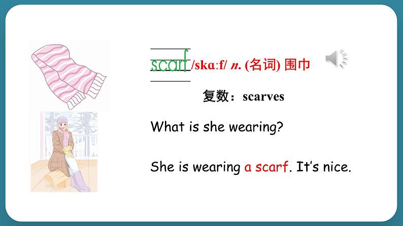 Unit 1 The Clothes We Wear Lesson 3  Coat and Scarf（课件） 冀教版（三起）英语四年级上册07