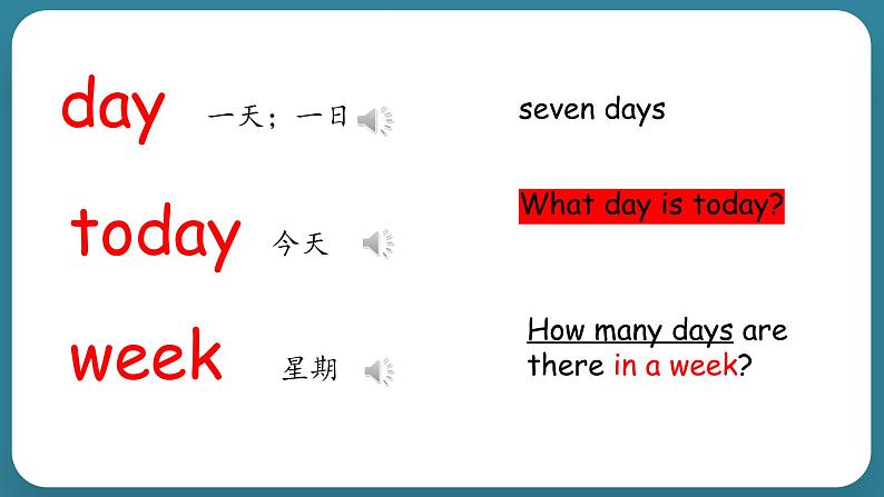 Unit 1 The Clothes We Wear Lesson 5 Days of the Week（课件） 冀教版（三起）英语四年级上册05