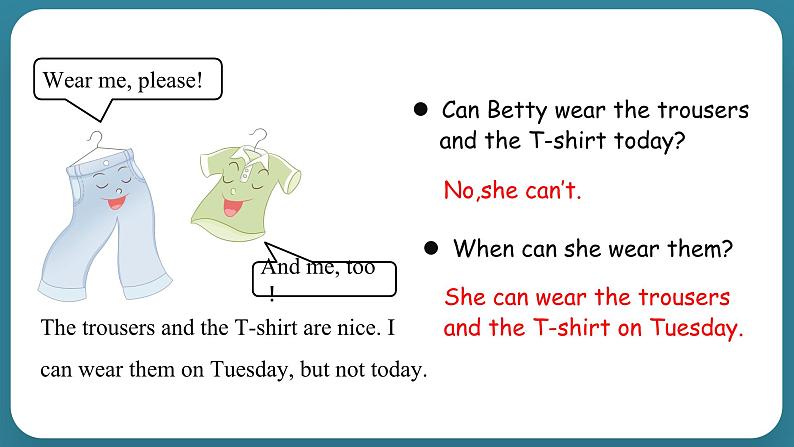 Unit 1 The Clothes We Wear Lesson 6  Betty’s Clothes（课件） 冀教版（三起）英语四年级上册08