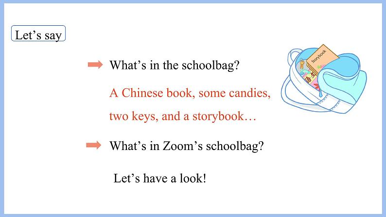 Unit 2 My schoolbag Part C Story time(课件）-2024-2025学年人教PEP版英语四年级上册03