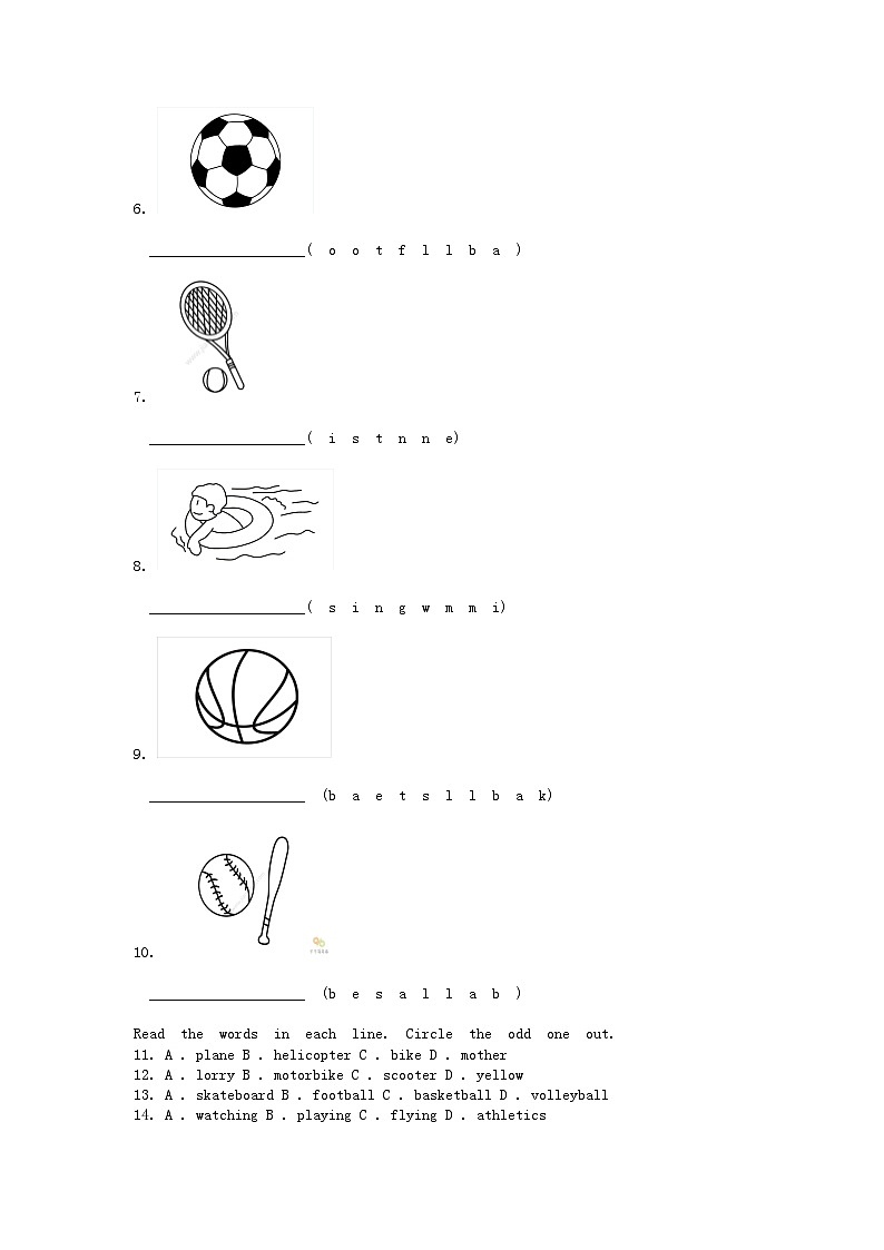 [英语][期中]湖南省长沙市长沙县2023-2024学年三年级下学期英语期中试卷02