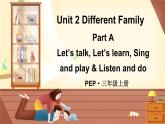 Unit 2 Different Family Part A Let’s talk, Let’s learn, Sing（课件+素材）-2024-2025学年人教PEP版（2024）英语三年级上册
