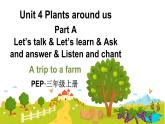 Unit 4 Plants around us Part  A Let’s talk & Let’s learn （课件+素材）-2024-2025学年人教PEP版（2024）英语三年级上册