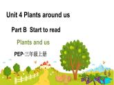Unit 4 Plants around us Part  B Start to read（課件+素材）-2024-2025學(xué)年人教PEP版（2024）英語三年級上冊
