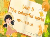 Unit 5 The colourful world单词讲解（课件）-2024-2025学年人教PEP版（2024）英语三年级上册