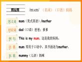 Unit 2 Different Family單詞講解（課件）-2024-2025學(xué)年人教PEP版（2024）英語三年級上冊