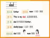Unit 2 Different Family單詞講解（課件）-2024-2025學(xué)年人教PEP版（2024）英語三年級上冊