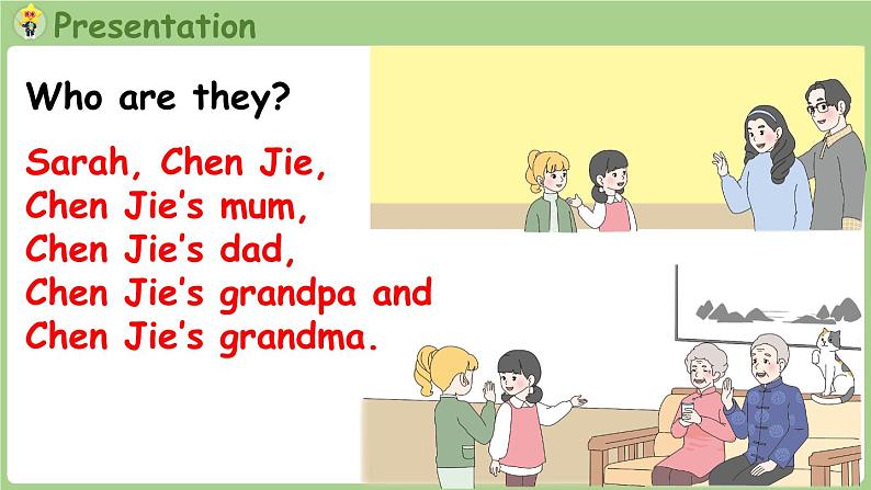 Unit 2 Different families Part A 第1课时 Let's talk & Sing and play（课件+素材）-2024-2025学年人教PEP版（2024）英语三年级上06