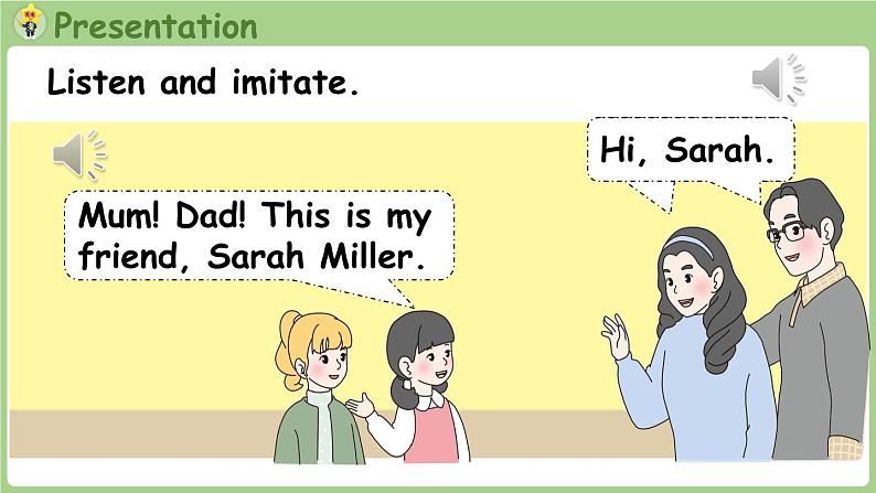 Unit 2 Different families Part A 第1课时 Let's talk & Sing and play（课件+素材）-2024-2025学年人教PEP版（2024）英语三年级上07