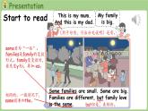 Unit 2 Different families Part B 第6課時 Start to read（課件+素材）-2024-2025學(xué)年人教PEP版（2024）英語三年級上
