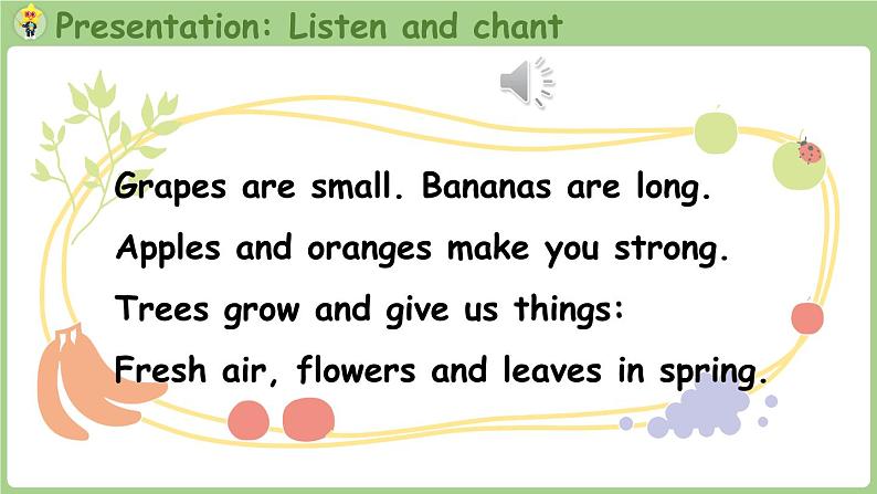 Unit 4 Plants around us Part A 第2课时 Let's learn & Listen and chant（课件+素材）-2024-2025学年人教PEP版（2024）英语三年级上08