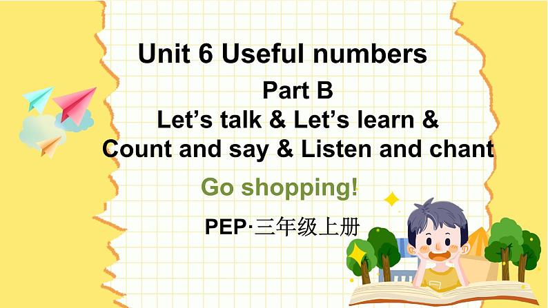 人教PEP版英语四年级上册 Unit 6 Part B 第3课时 教学课件01